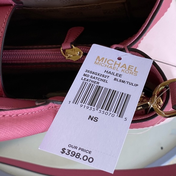 NWT Michael Kors Colorblock Hailee satchel leather - Picture 3 of 6